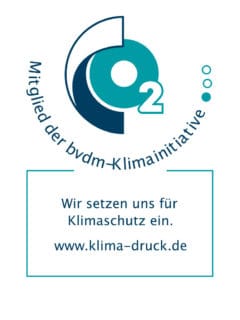 Logo Bvdm Stern'sche Druckerei Mitglied der Klimaschutz-Initiative