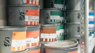 Ökologische Farben für Offset und Bogen Druck in der Druckerei von Stern'sche