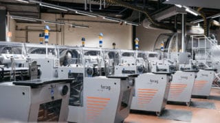Zeitungsdruck Druckmaschinen von ferag bei der Druckerei von Stern'sche