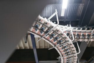 Zeitungsdruck Schlitten Hamburger Morgenpost in der Druckerei Lüneburg gedruckt						